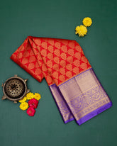 Red kanjivaram silk saree